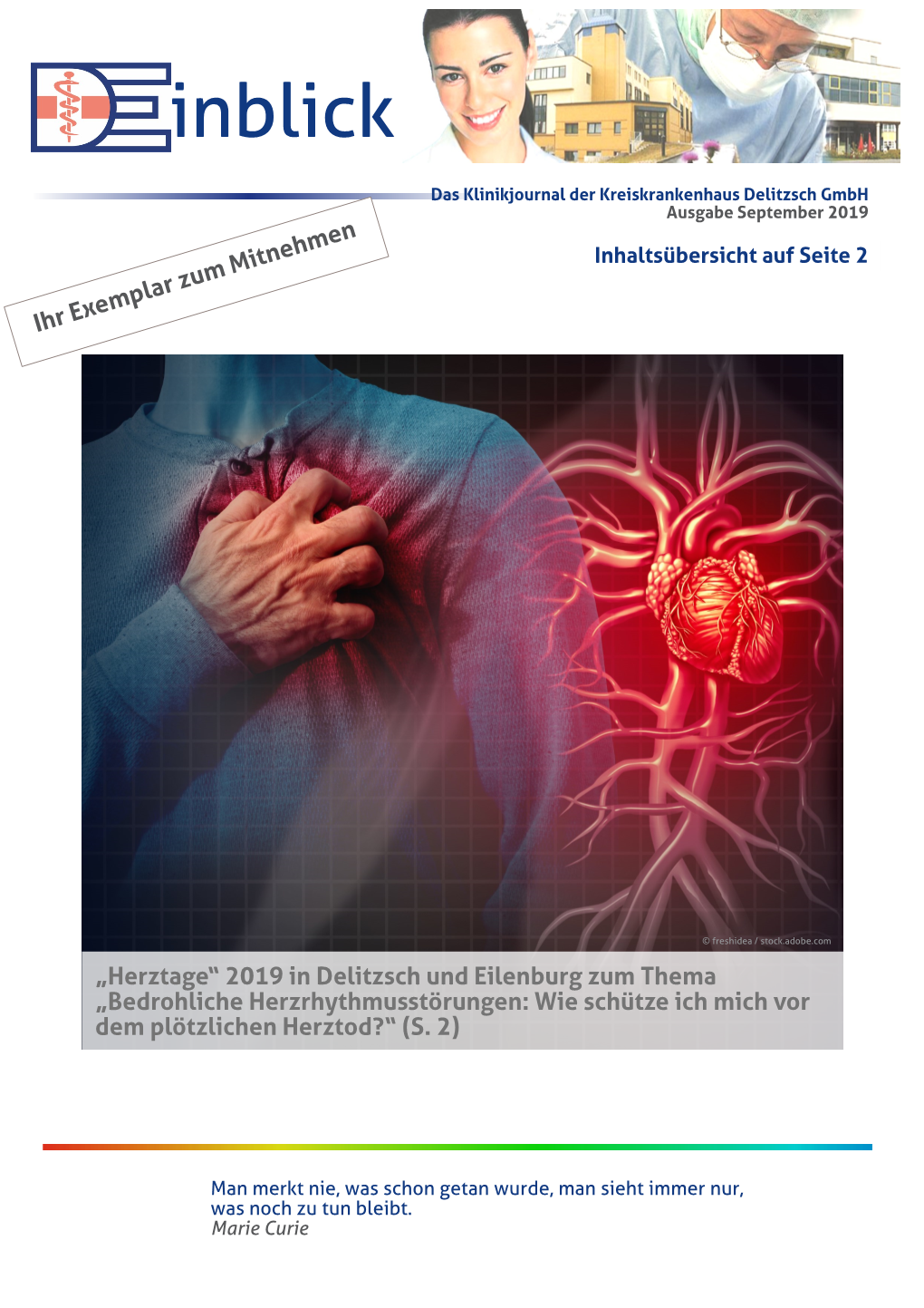 Klinikjournal, Ausgabe September 2019