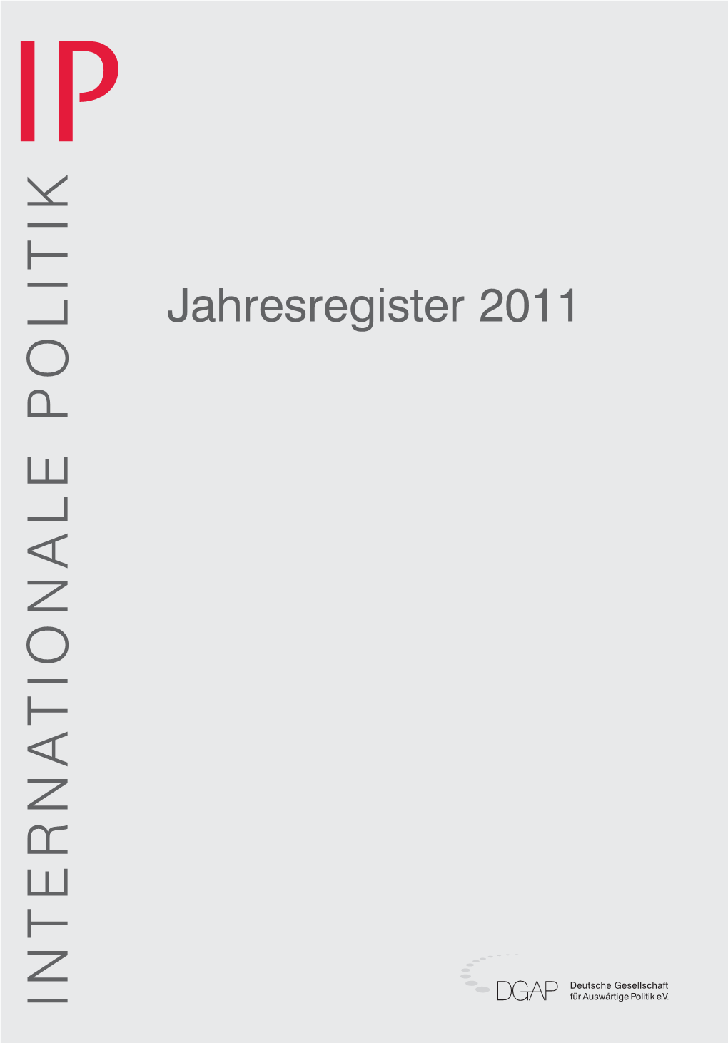 Jahresregister 2011 I Onale Pol T K Internat 1 IP • 61