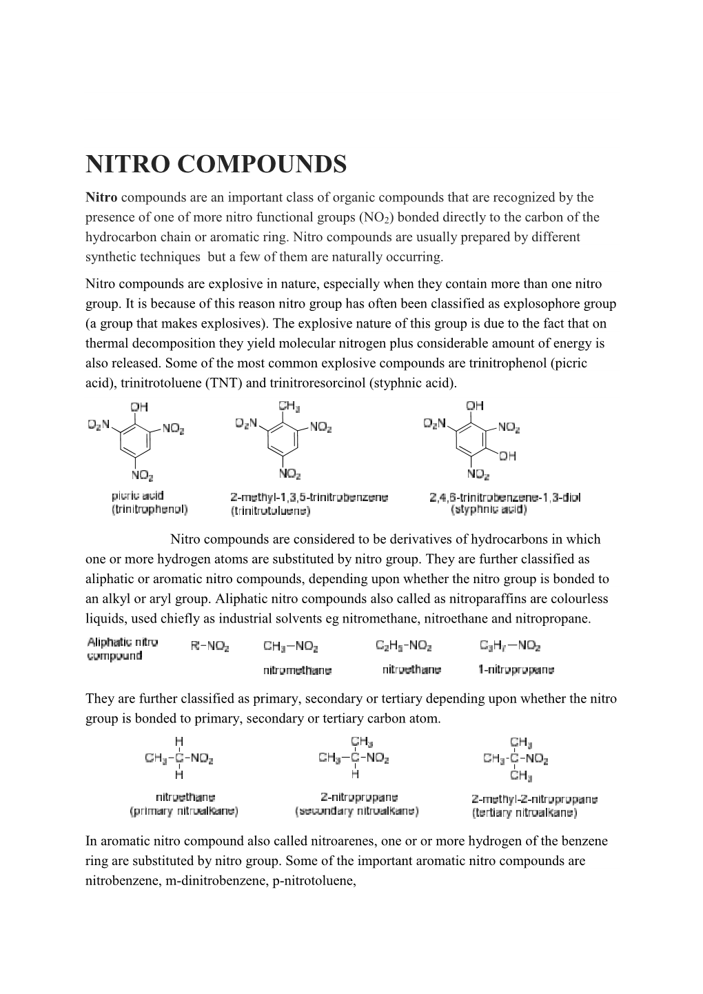 Nitro Compounds