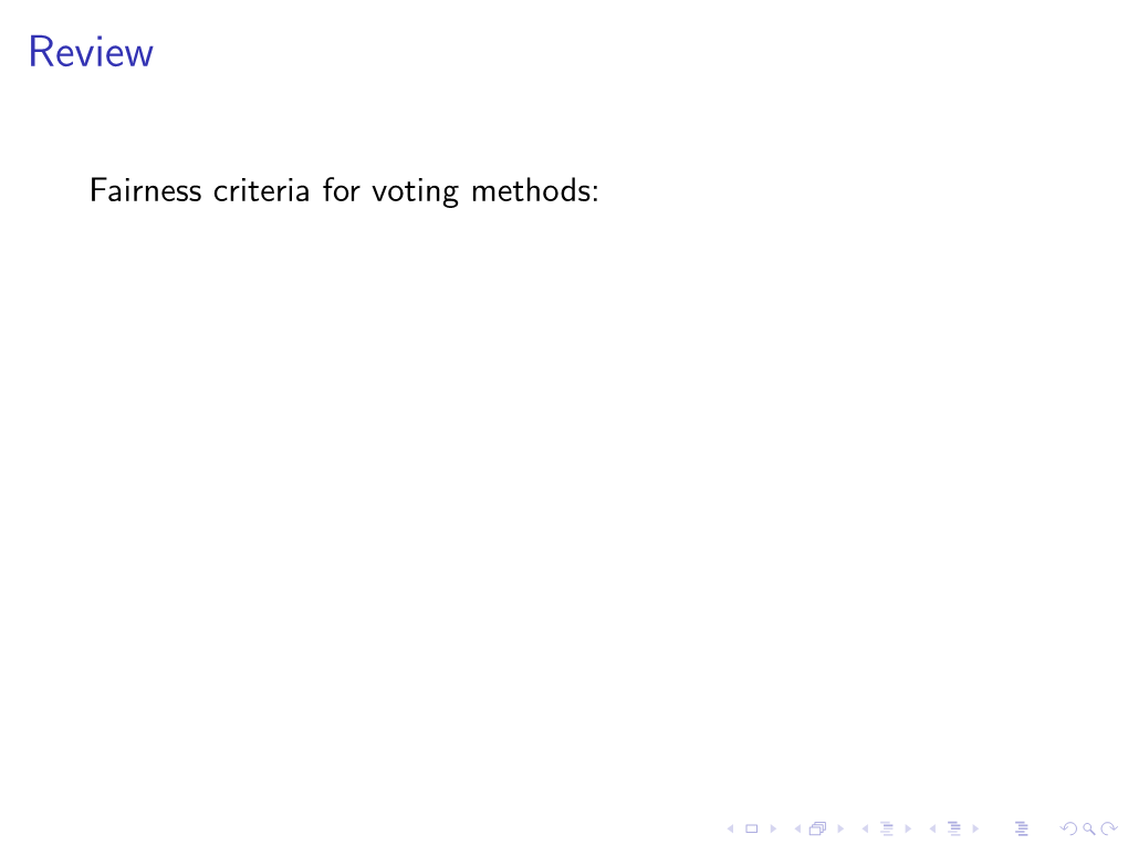Voting Theory