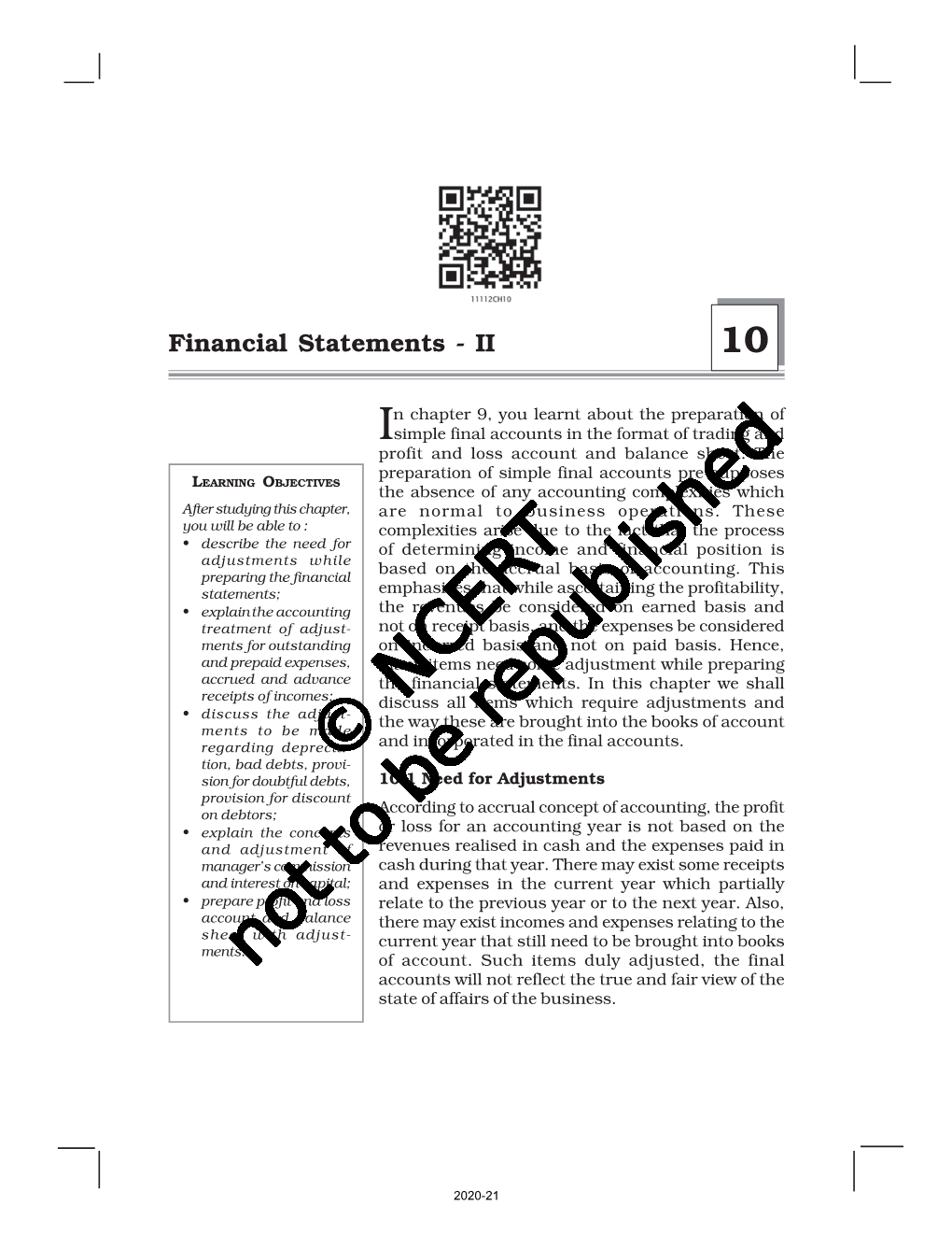 Financial Statements - II 10