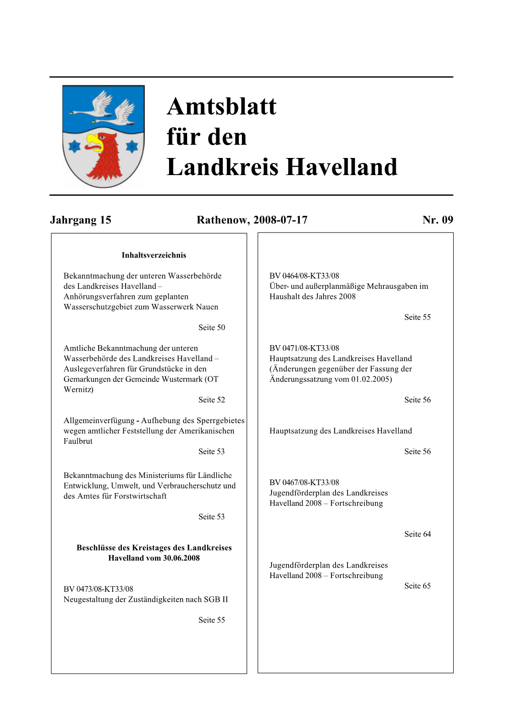 Amtsblatt 09/2008