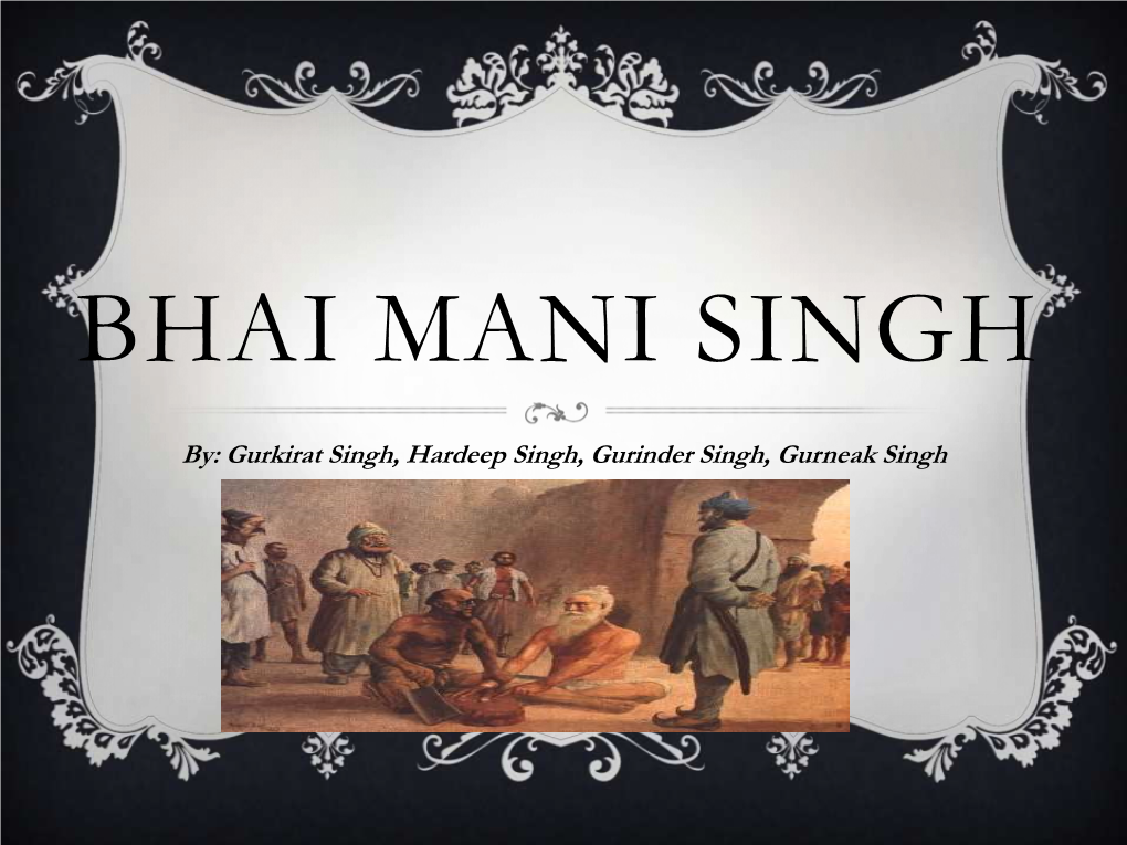 Bhai Mani Singh