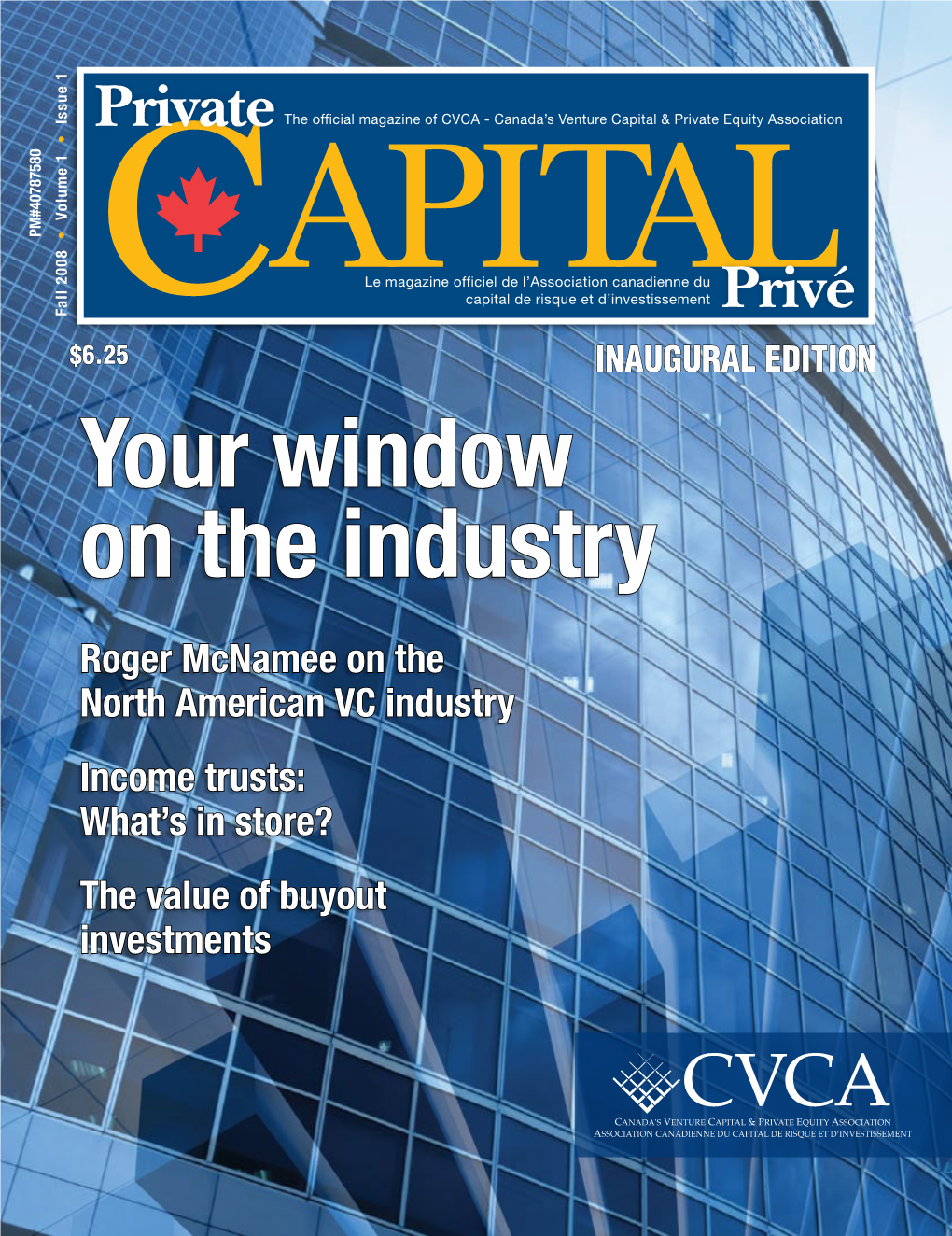 Private Equity Association Equity Private & Capital Venture Canada’S - CVCA of Magazine Official The