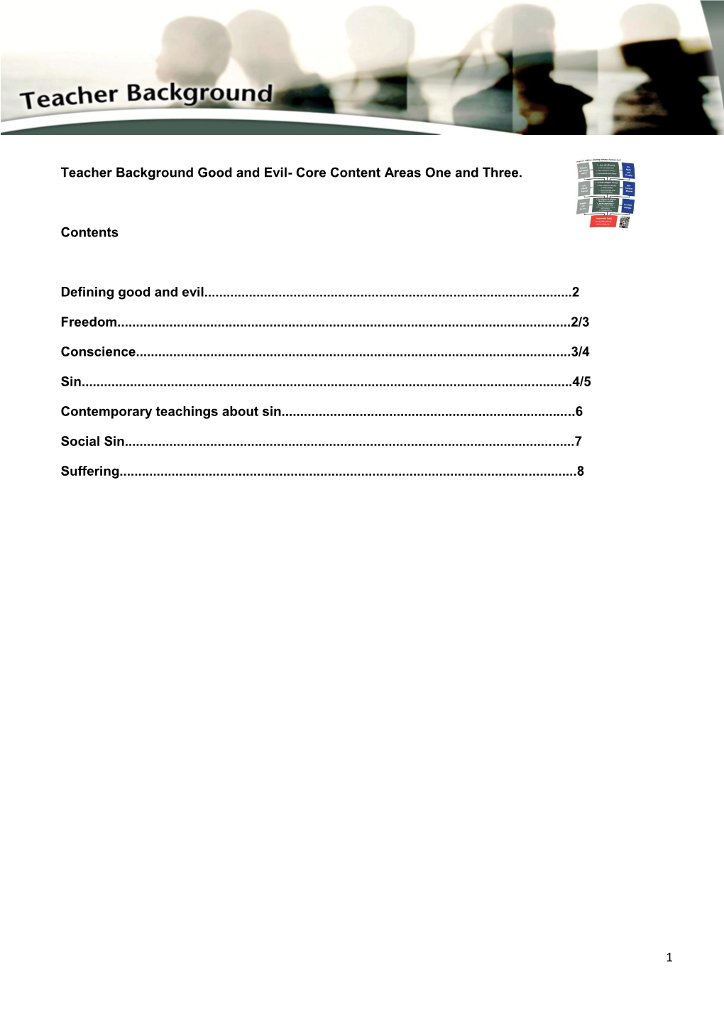 1 Teacher Background Good and Evil- Core