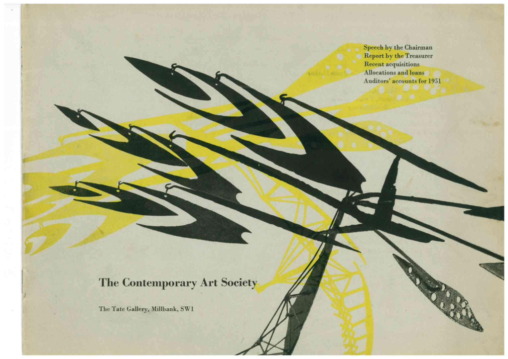 Contemporary Art Society Report 1951