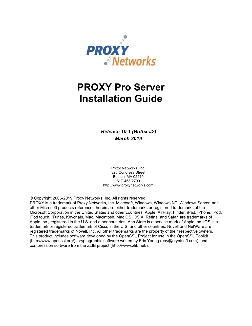 PROXY Pro Server Installation Guide