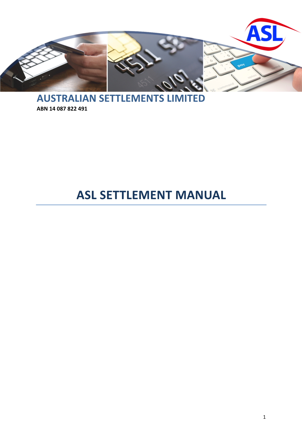 Asl Settlement Manual