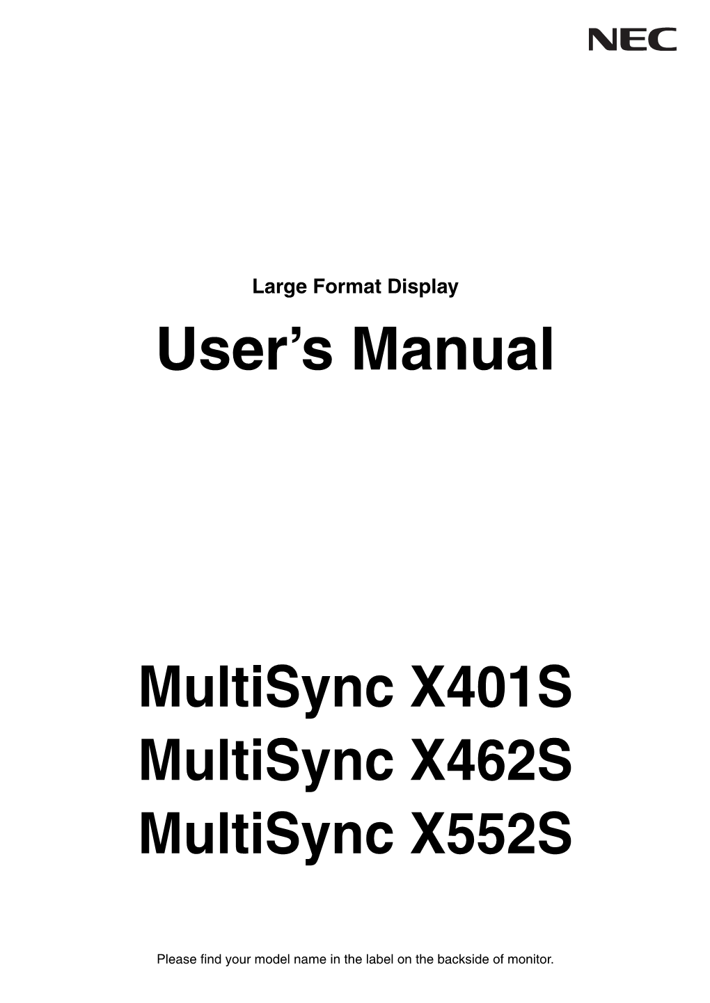 User's Manual