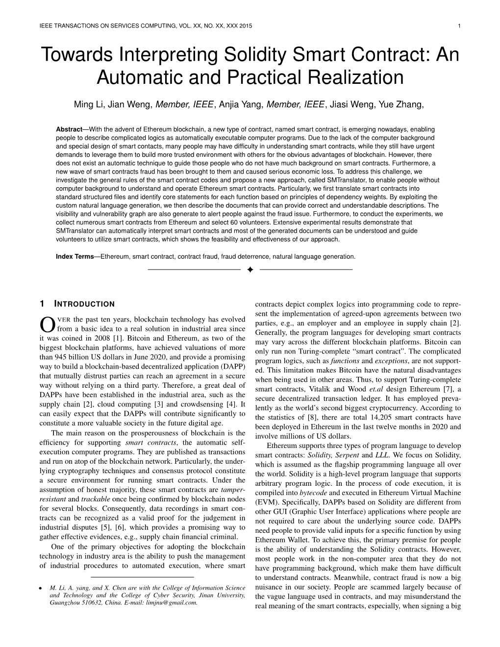 Towards Interpreting Solidity Smart Contract: an Automatic and Practical Realization