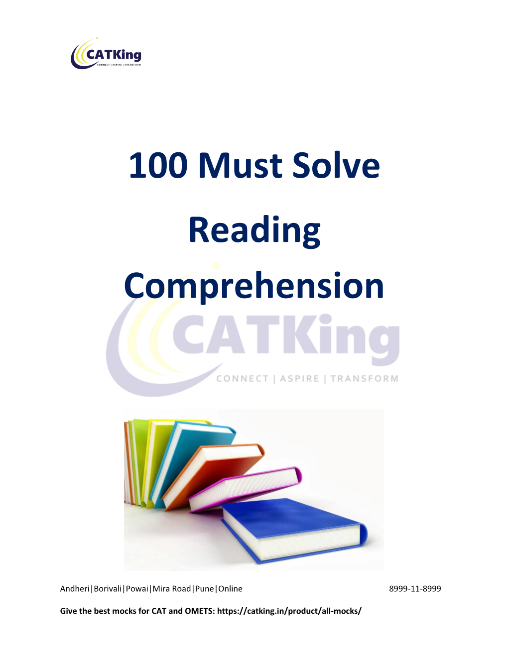 100 Must Solve Reading Comprehension