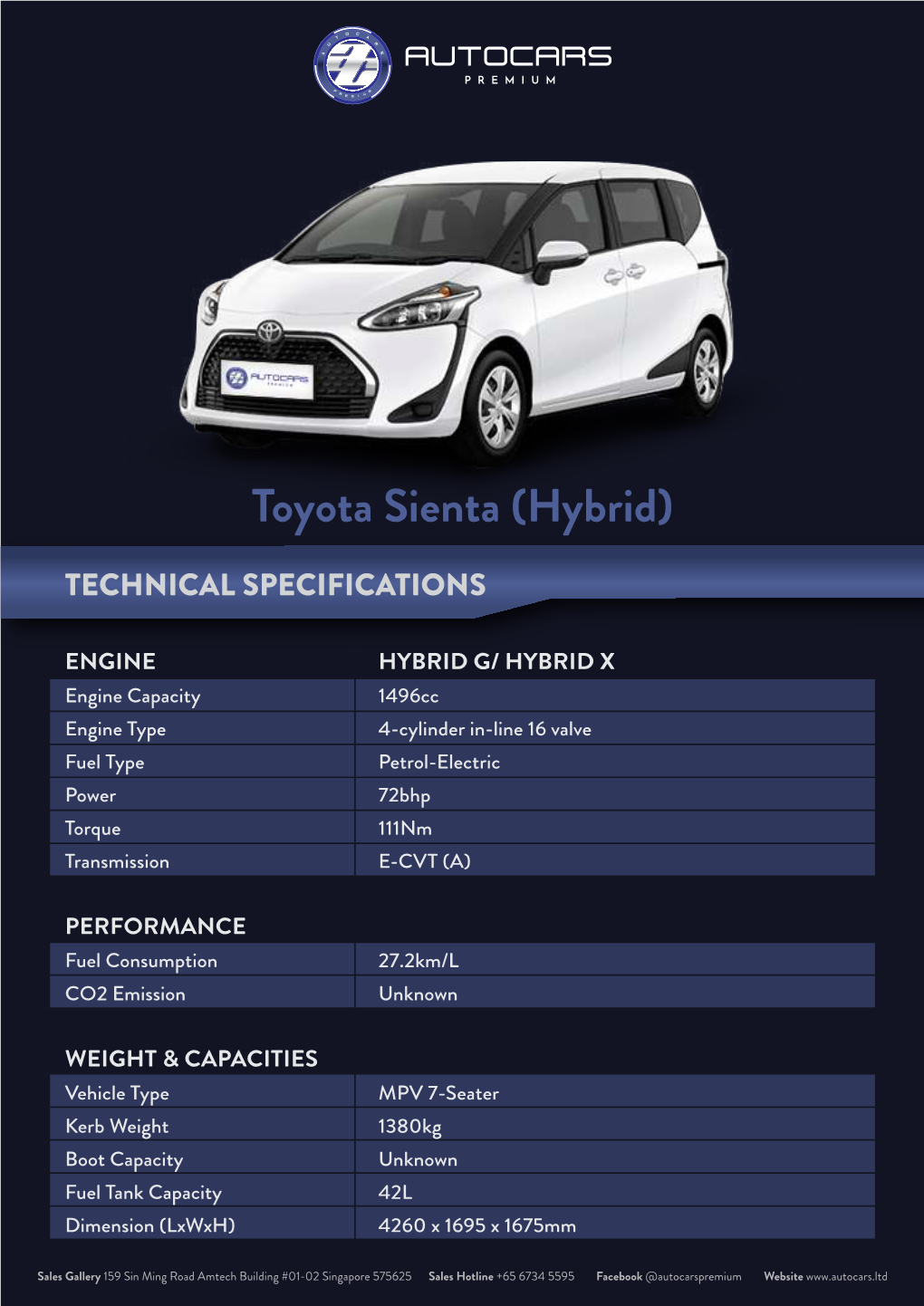 Toyota Sienta (Hybrid)