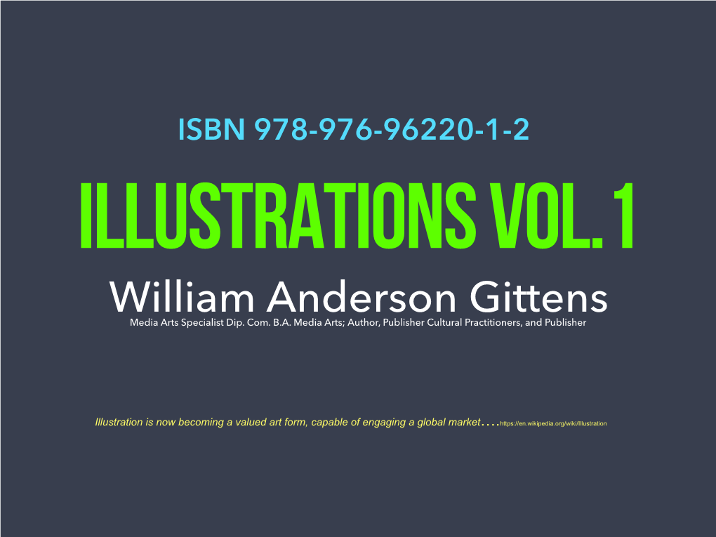 William Anderson Gittens Media Arts Specialist Dip