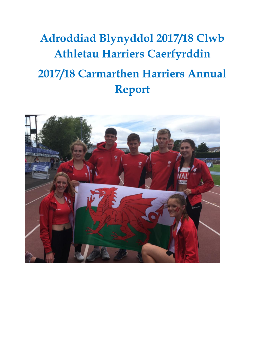 Adroddiad Blynyddol 2017/18 Clwb Athletau Harriers Caerfyrddin 2017