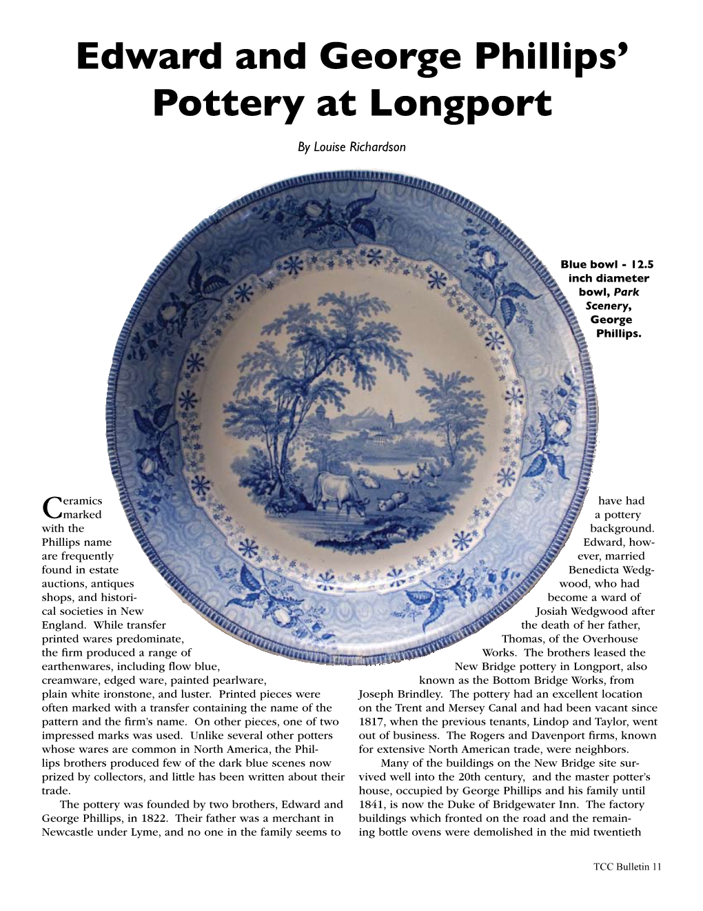 Edward and George Phillips' Pottery at Longport