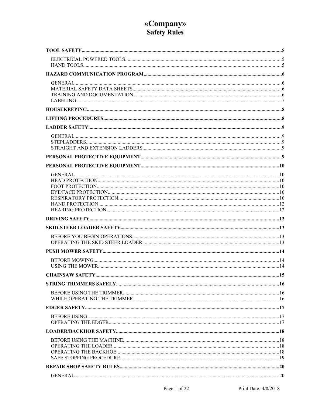 Hazard Communication Program 6