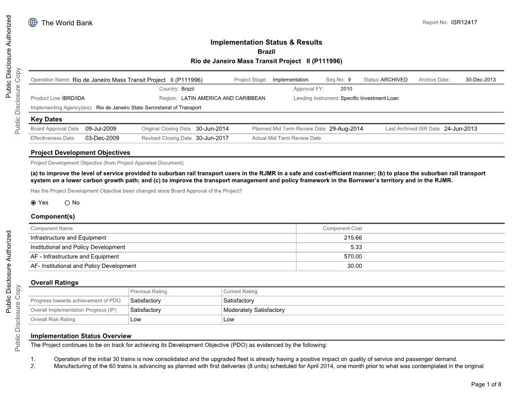 World Bank Document