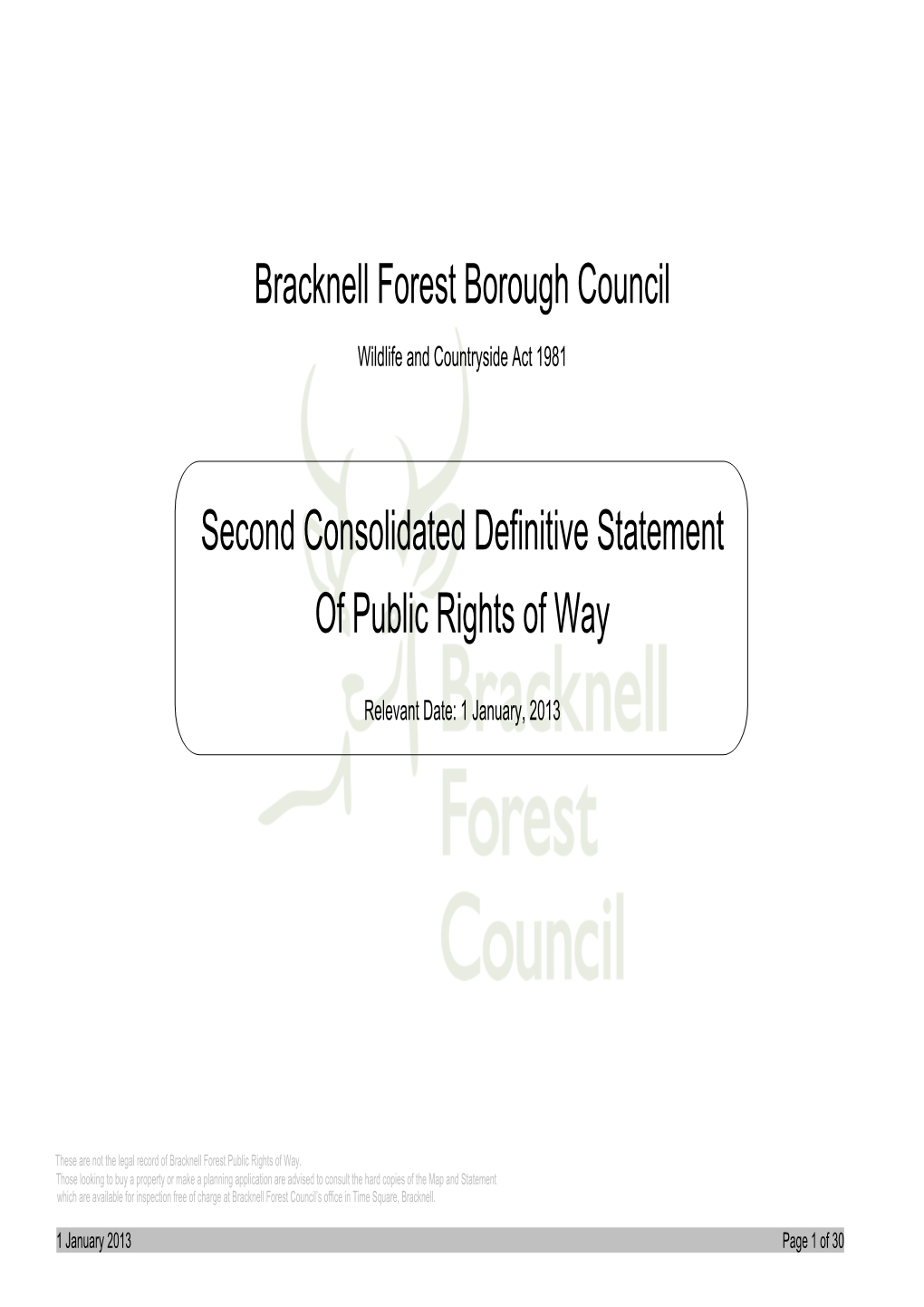 BFBC Second Consolidated Definitive Statement of Public Rights Of