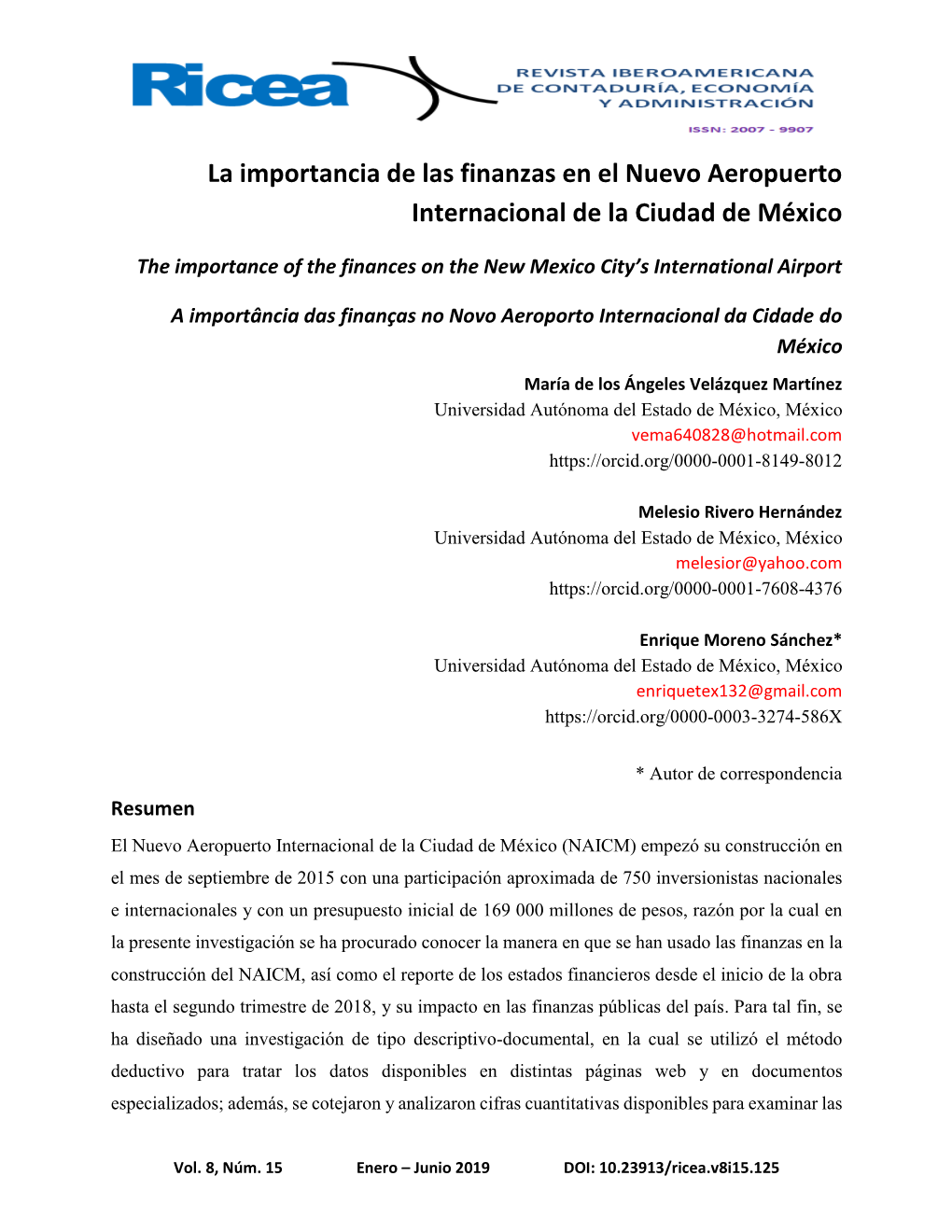 La Importancia De Las Finanzas En El Nuevo Aeropuerto Internacional De La Ciudad De México