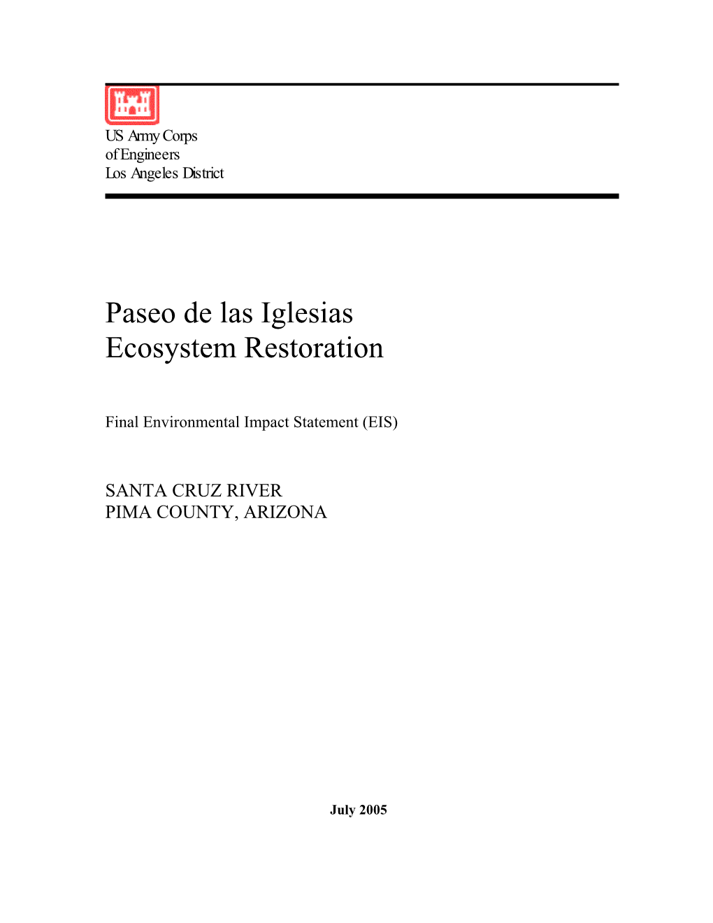 Paseo De Las Iglesias Draft Biological Resources Report (Modified Habitat Evaluation Procedure)