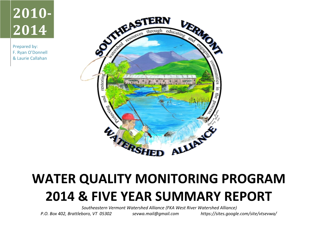 Water Quality Monitoring Program 2014 & Five Year Summary Report