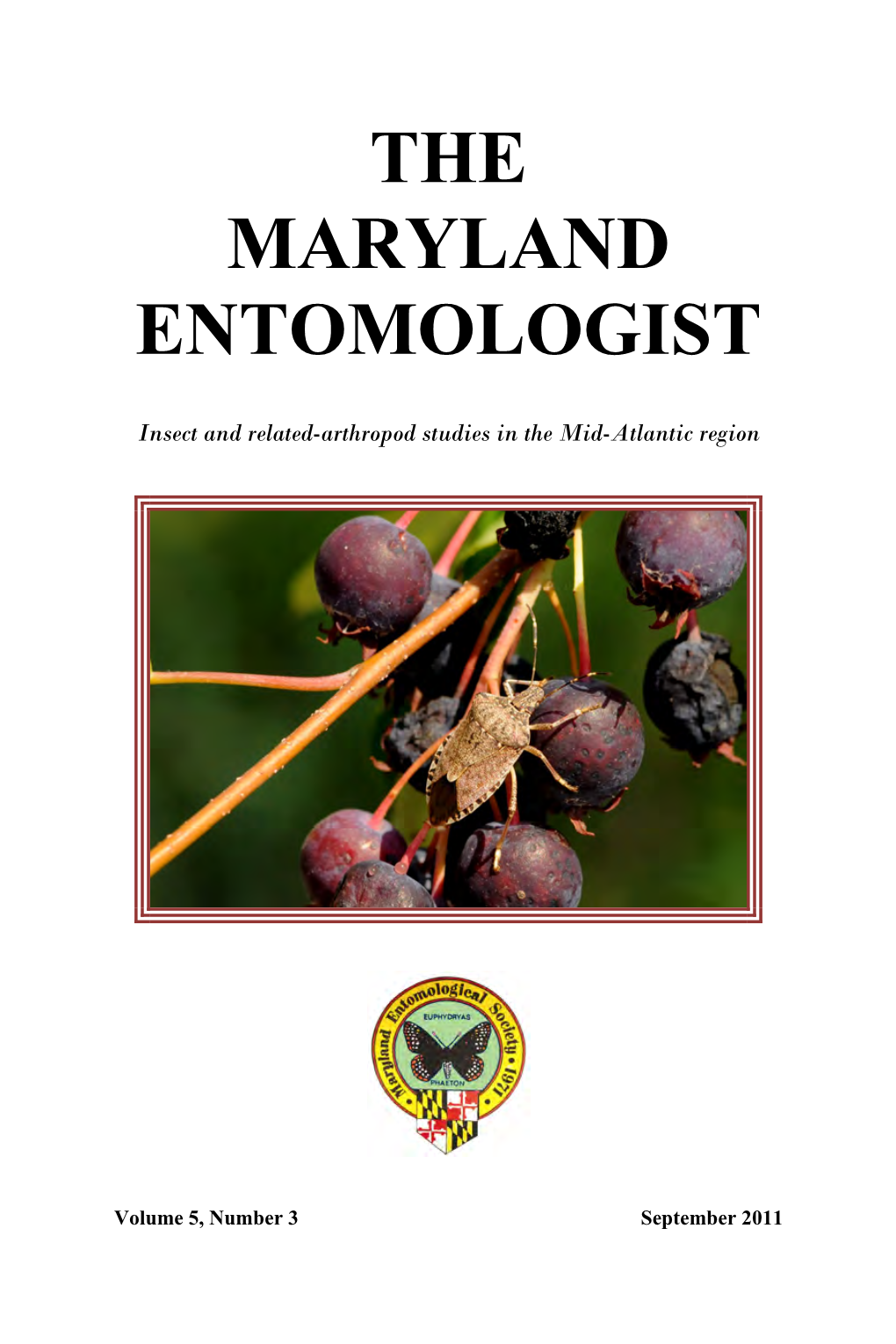 The Maryland Entomologist