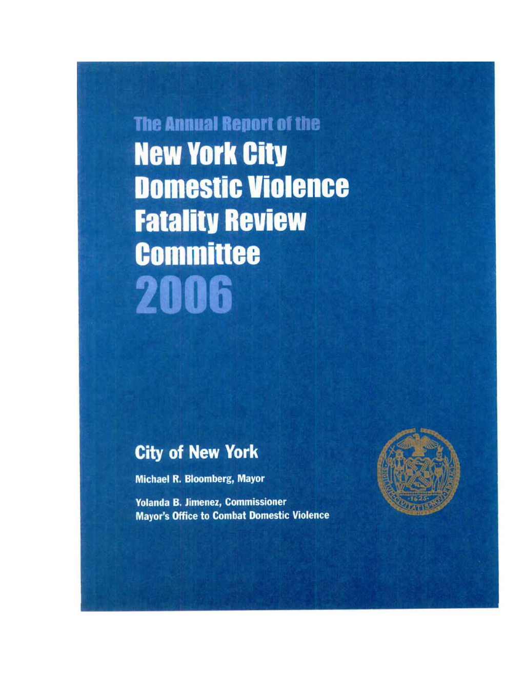 New York City Domestic Violence Fatality Review Committee