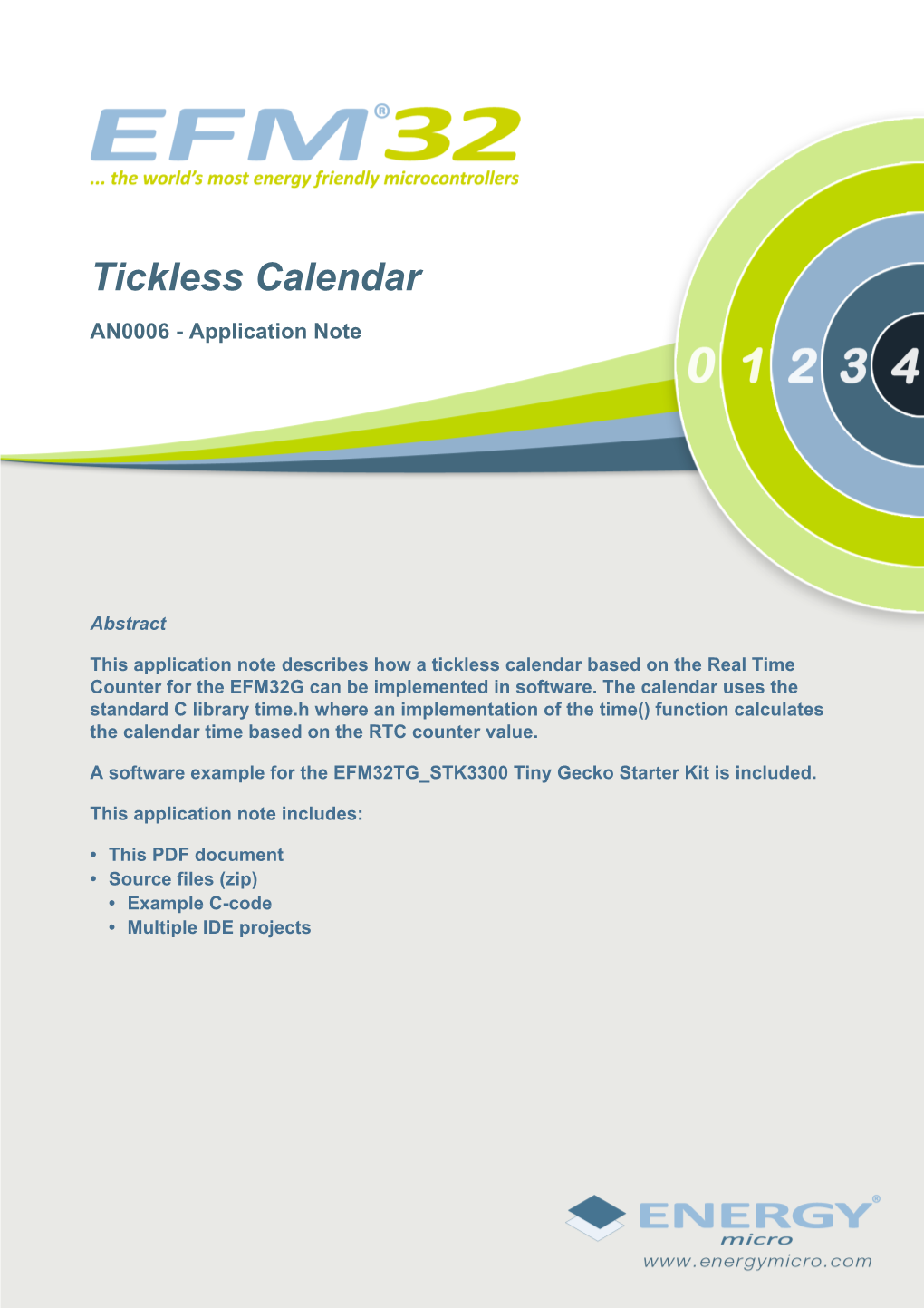 Tickless Calendar