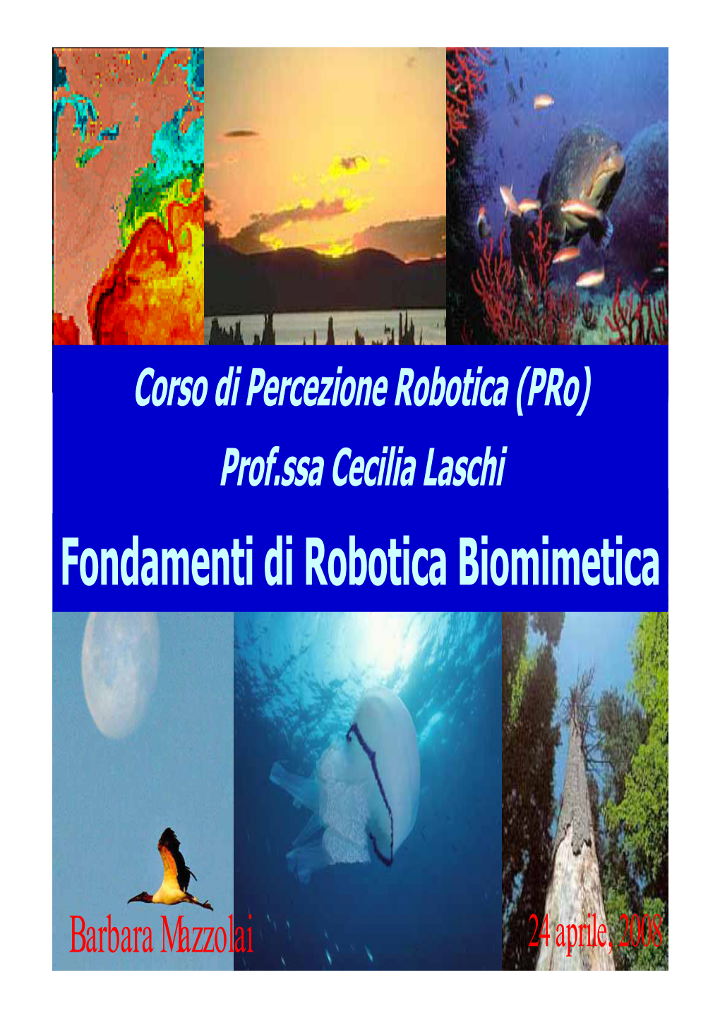 Fondamenti Di Robotica Biomimetica
