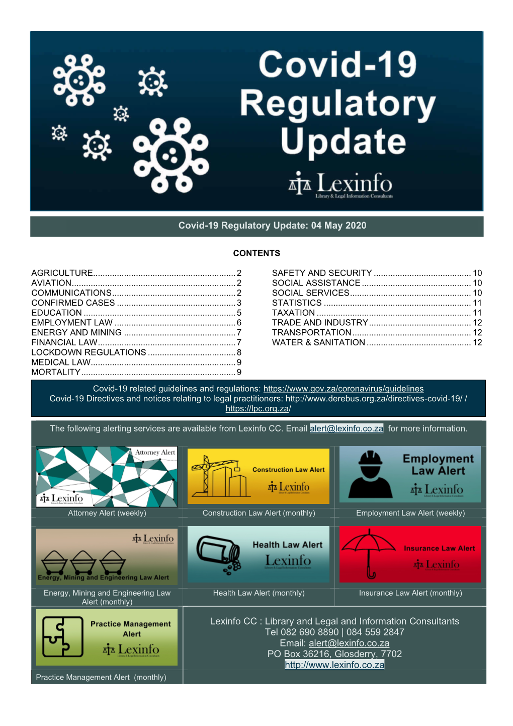 Covid-19 Regulatory Update 4May2020