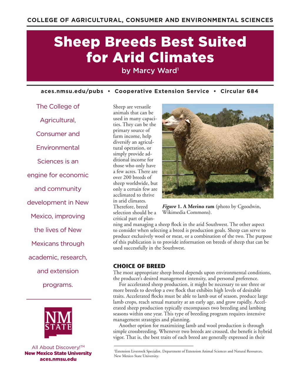 Sheep Breeds Best Suited for Arid Climates by Marcy Ward1