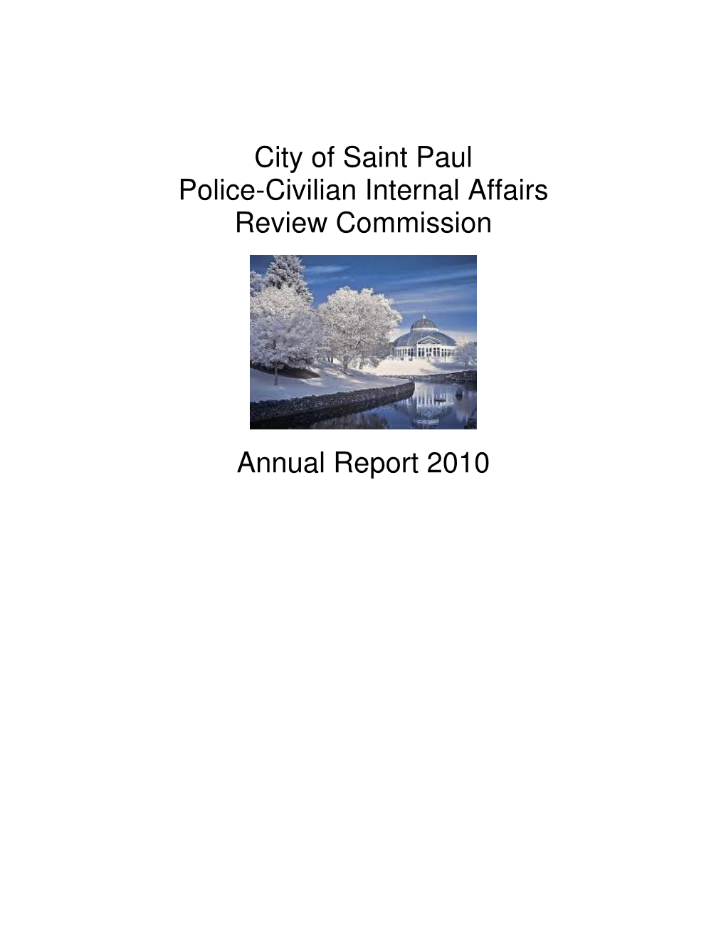 City of Saint Paul Police-Civilian Internal Affairs Review Commission