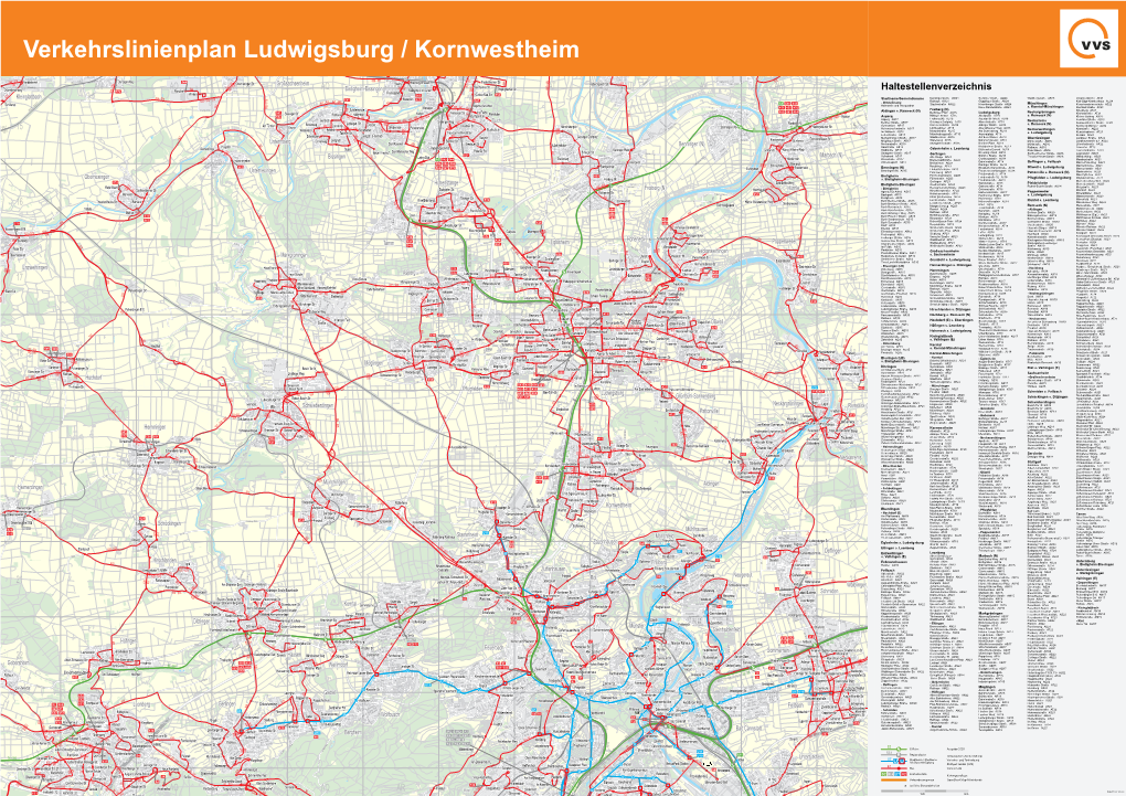 Verkehrslinienplan Ludwigsburg / Kornwestheim