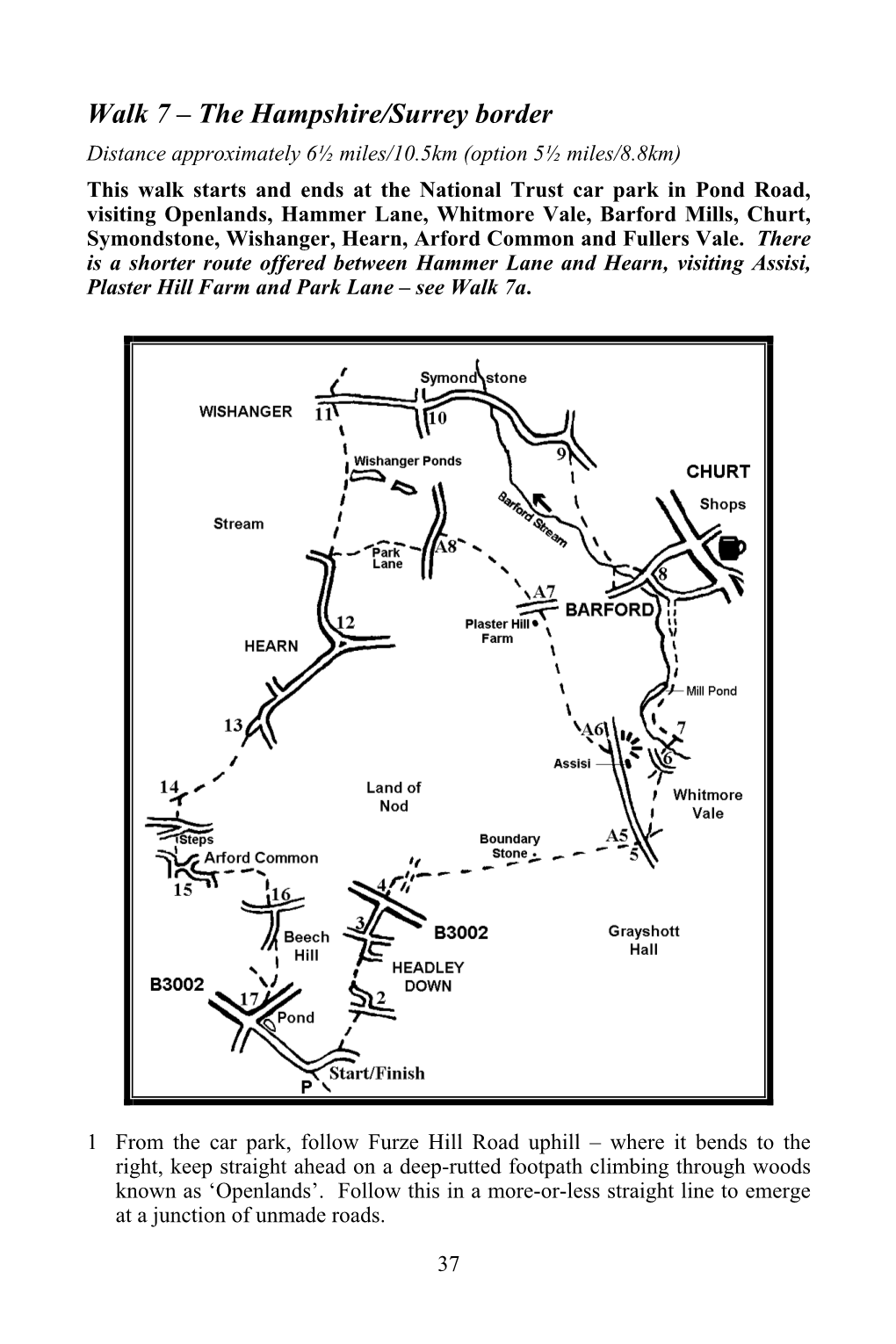 Walk 7 – the Hampshire/Surrey Border