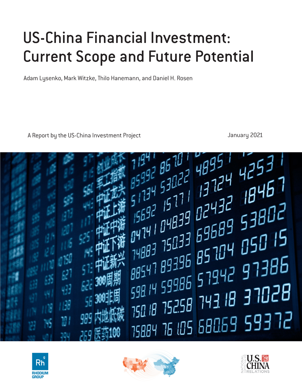 US-China Financial Investment: Current Scope and Future Potential