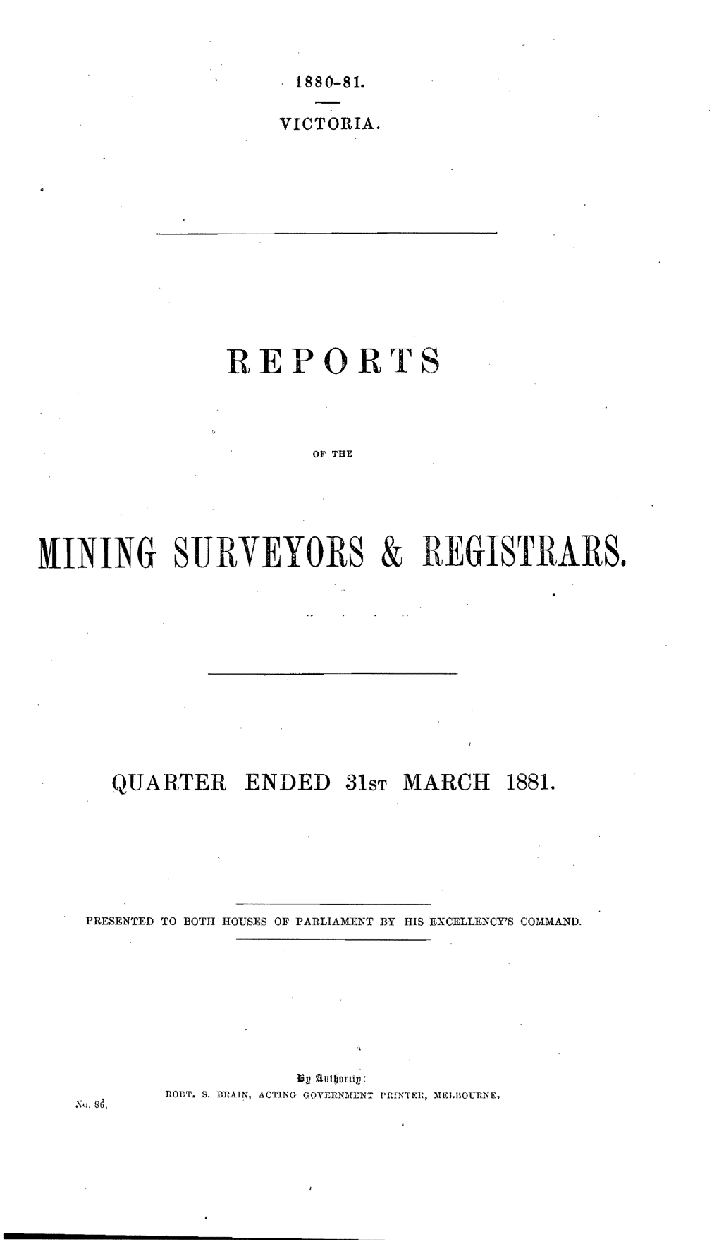 Mining Surveyors & Registrars