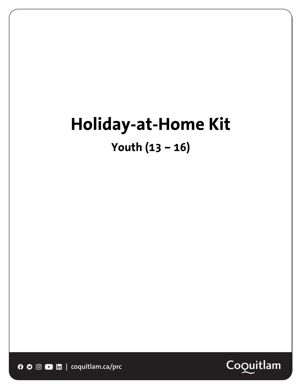 Holiday-At-Home Kit Youth (13 – 16)