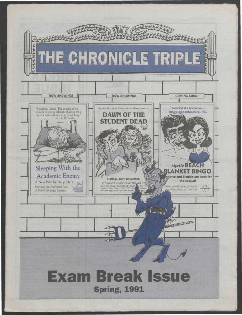 Exam Break Issue Spring, 1991