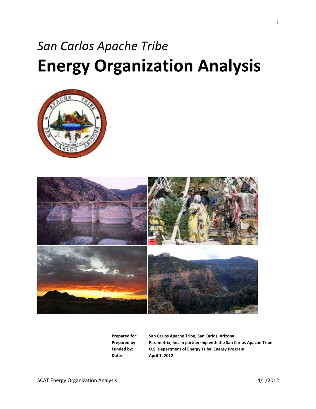 San Carlos Apache Tribe Energy Organization Analysis