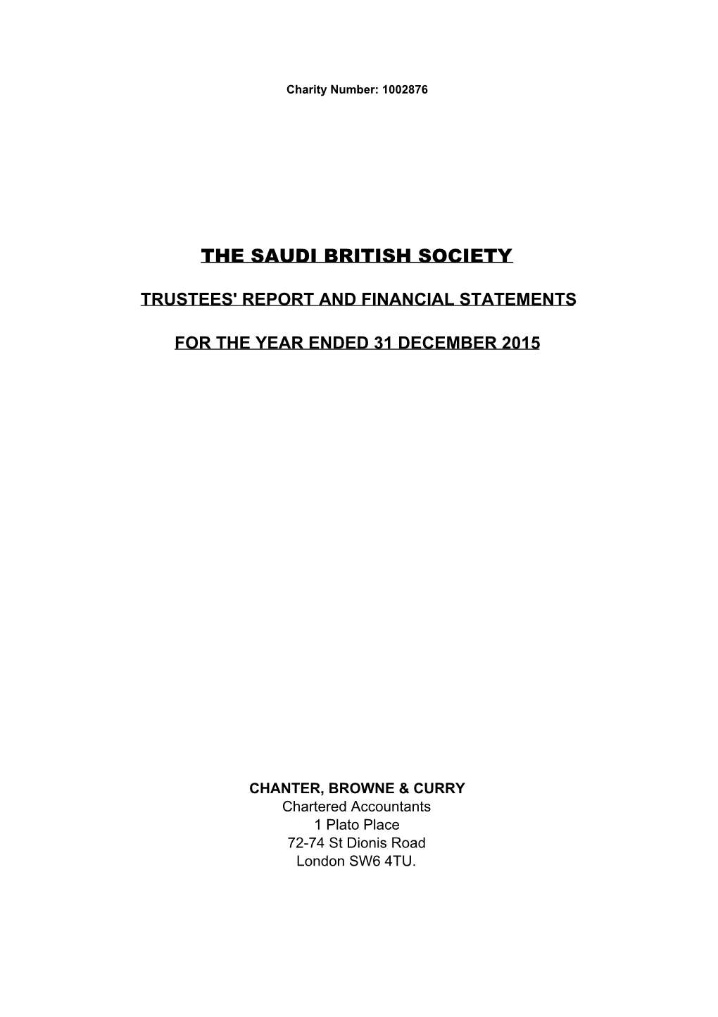 2015 Financial Statement