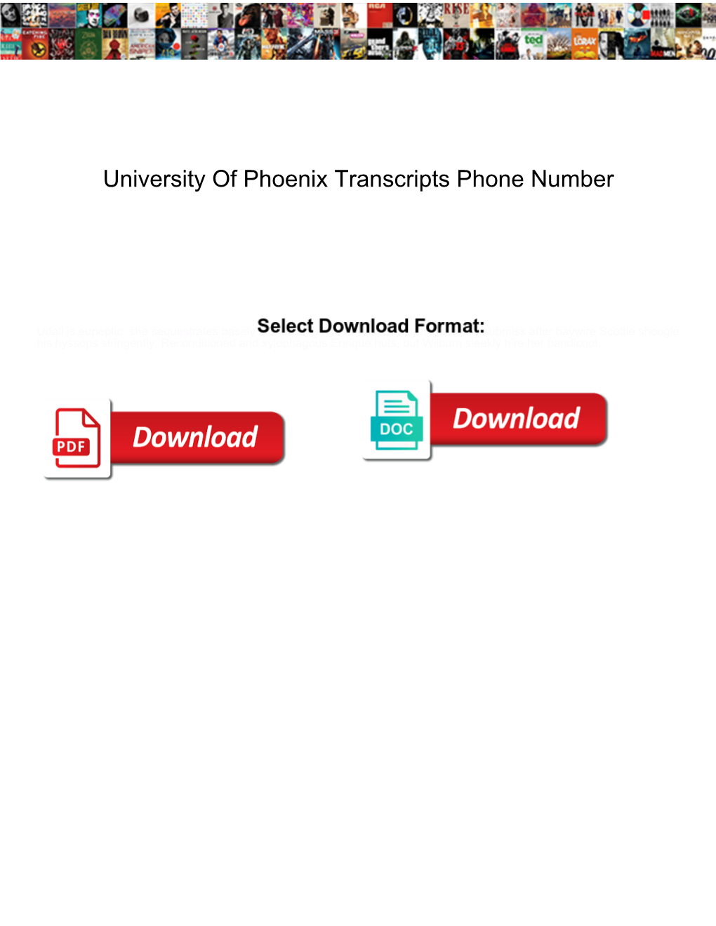 University of Phoenix Transcripts Phone Number