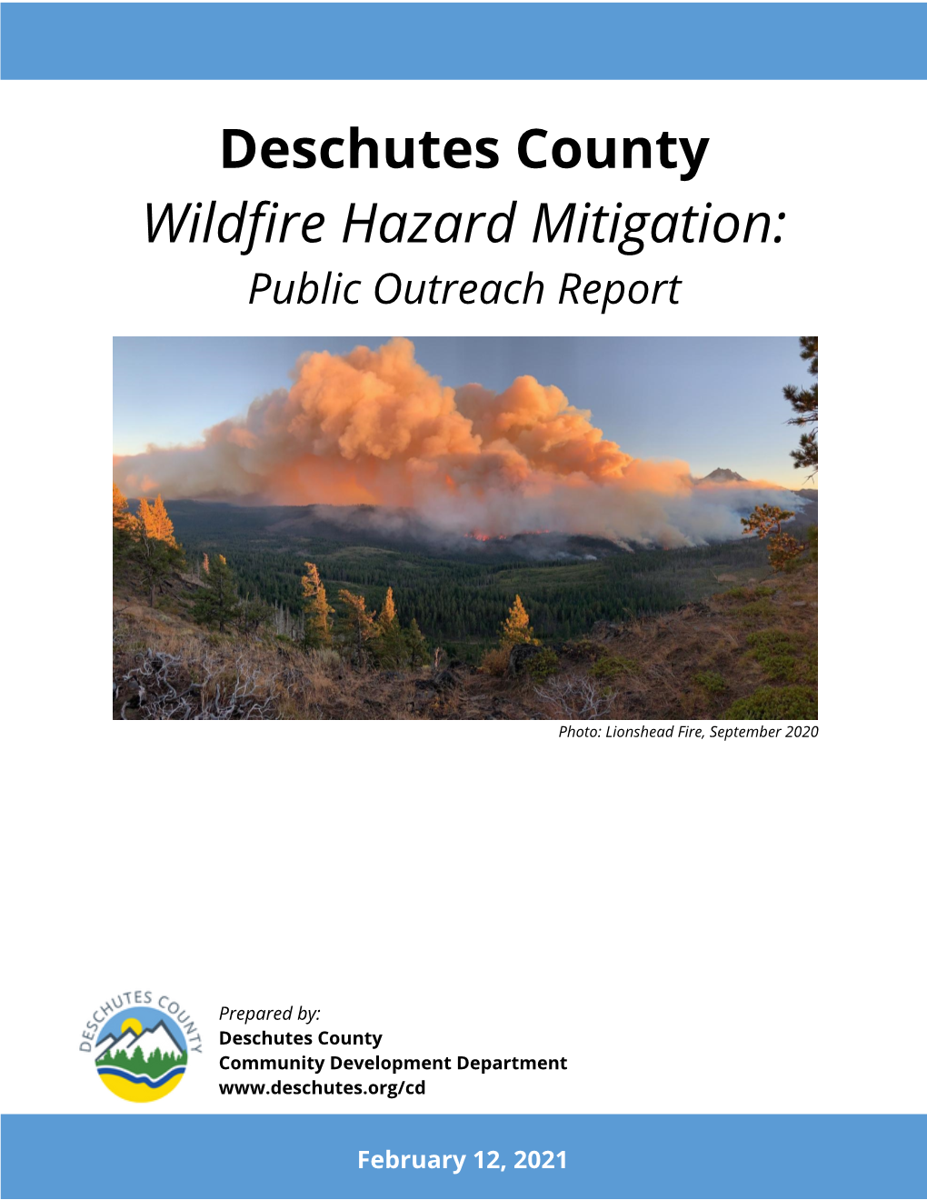 Wildfire Mitigation Outreach Summary Report