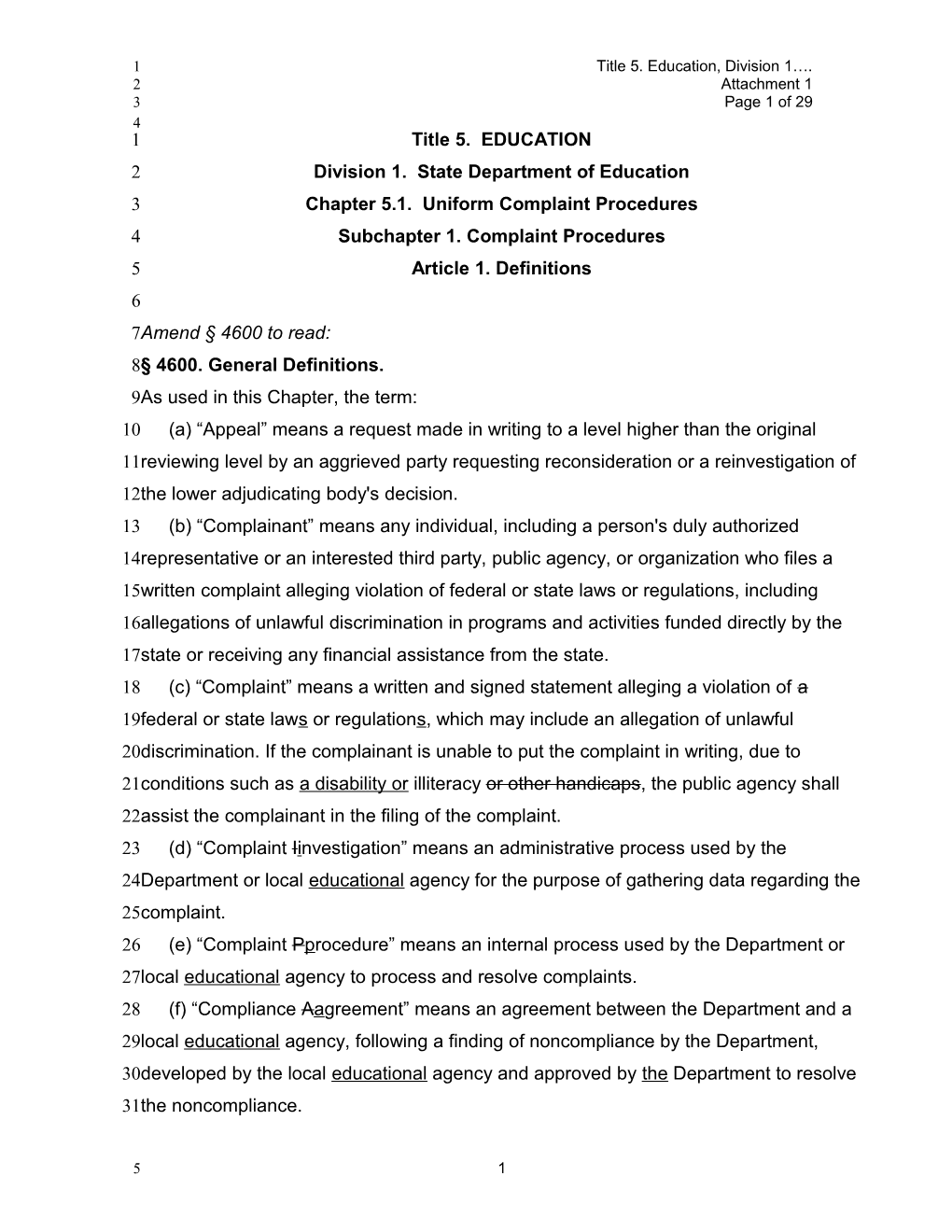 October 2004 SDAD Item 1 Attachment 1 - Information Memorandum (CA State Board of Education)