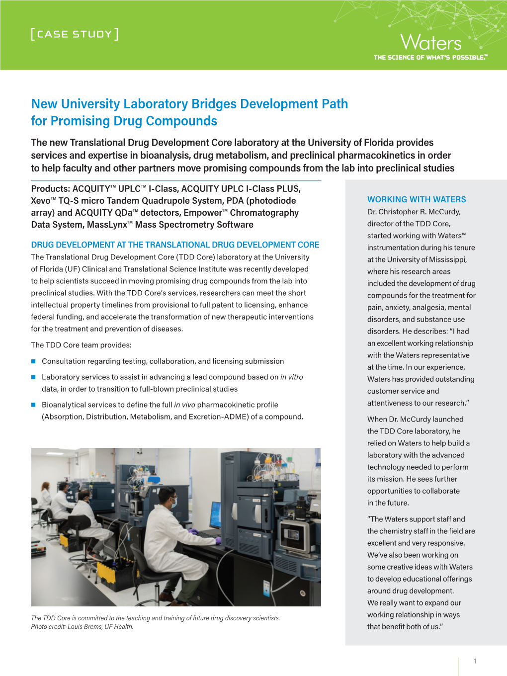 New University Laboratory Bridges Development Path for Promising