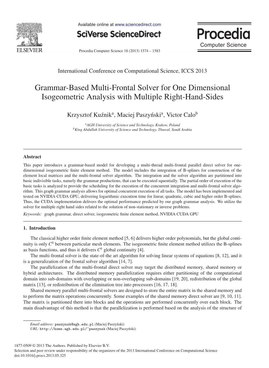 Grammar-Based Multi-Frontal Solver for One Dimensional Isogeometric Analysis with Multiple Right-Hand-Sides