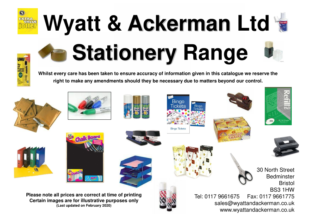 Stationery Catalogue