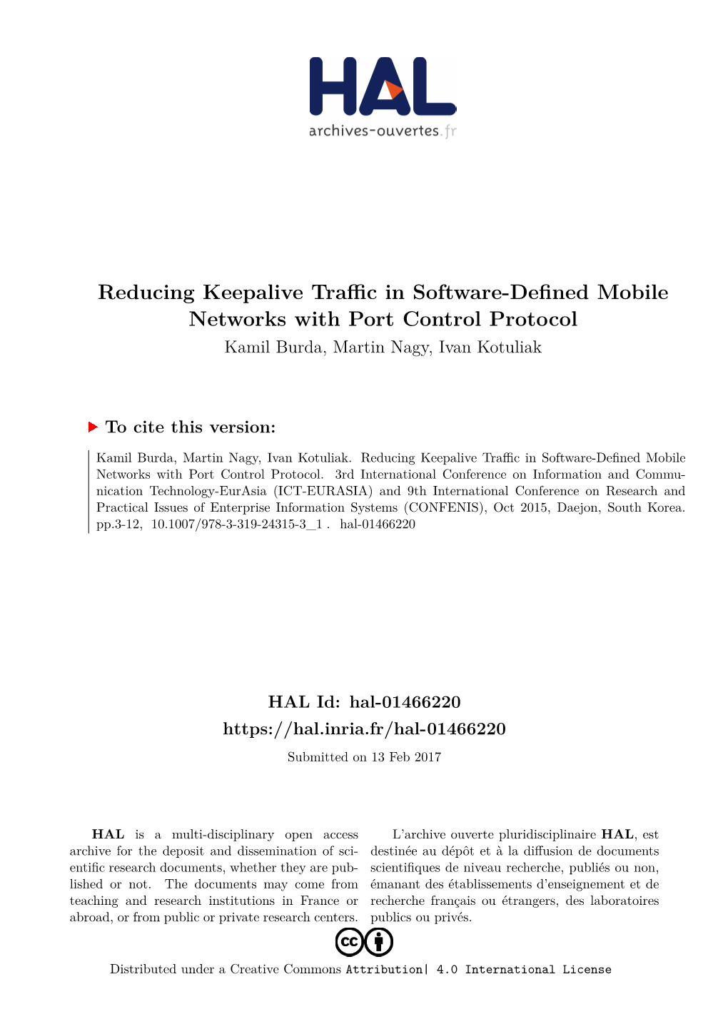 Reducing Keepalive Traffic in Software-Defined Mobile Networks