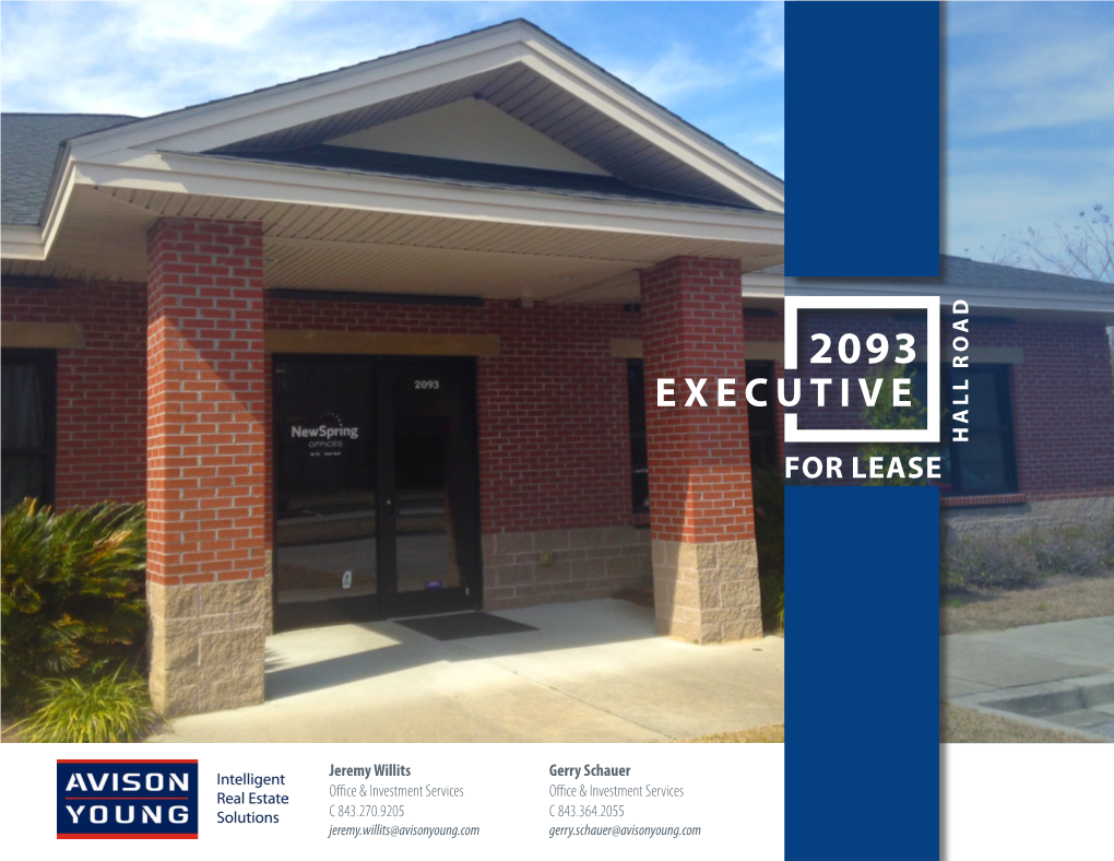 Executive Hall Road Hall for Lease