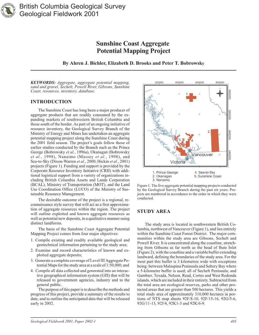 Sunshine Coast Aggregate Potential Mapping Project