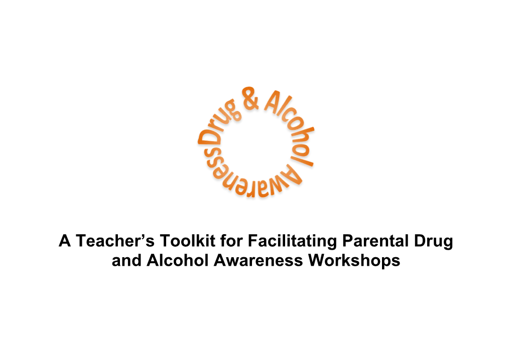 Parental Drug and Alcohol Awareness Toolkit